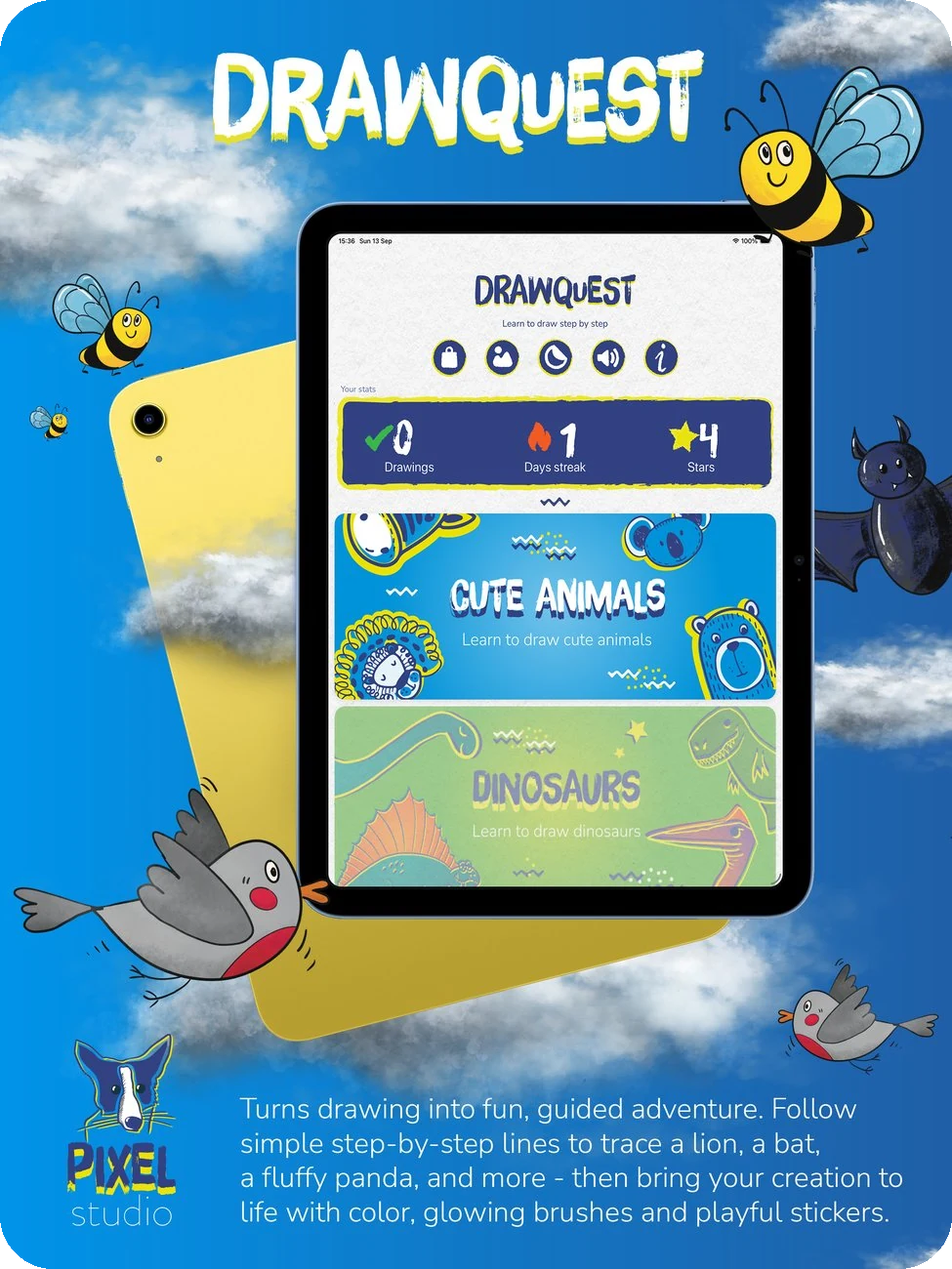 DrawQuest iPad screenshot 1